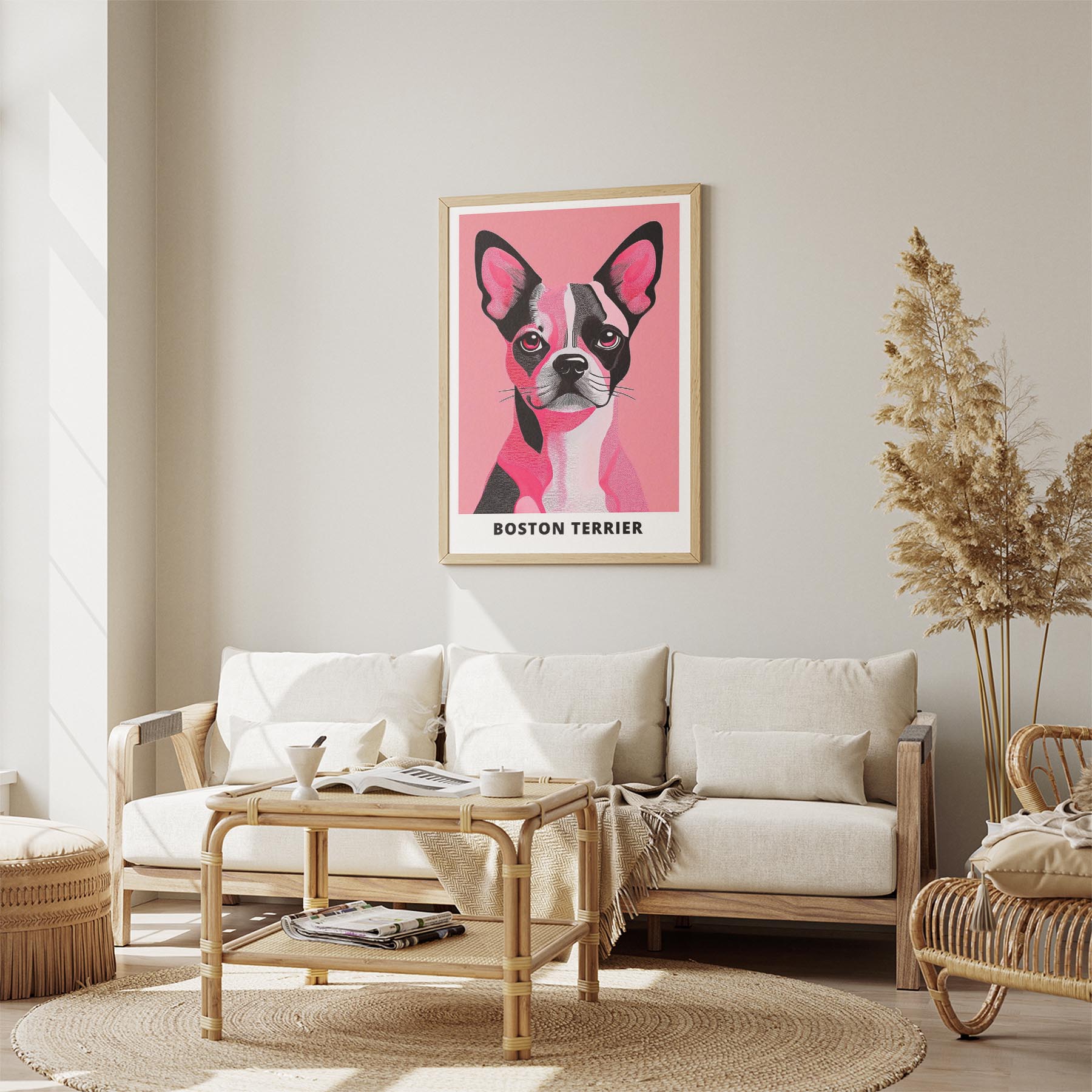 Boston Terrier Pink and Black Dog Series 2 image 2