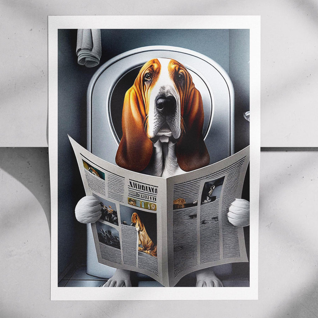 Bloodhound Toilet Humour Dog Series image 7