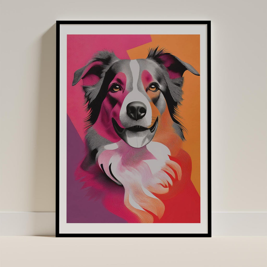 Border Collie Modern Pop Dog Series image 0