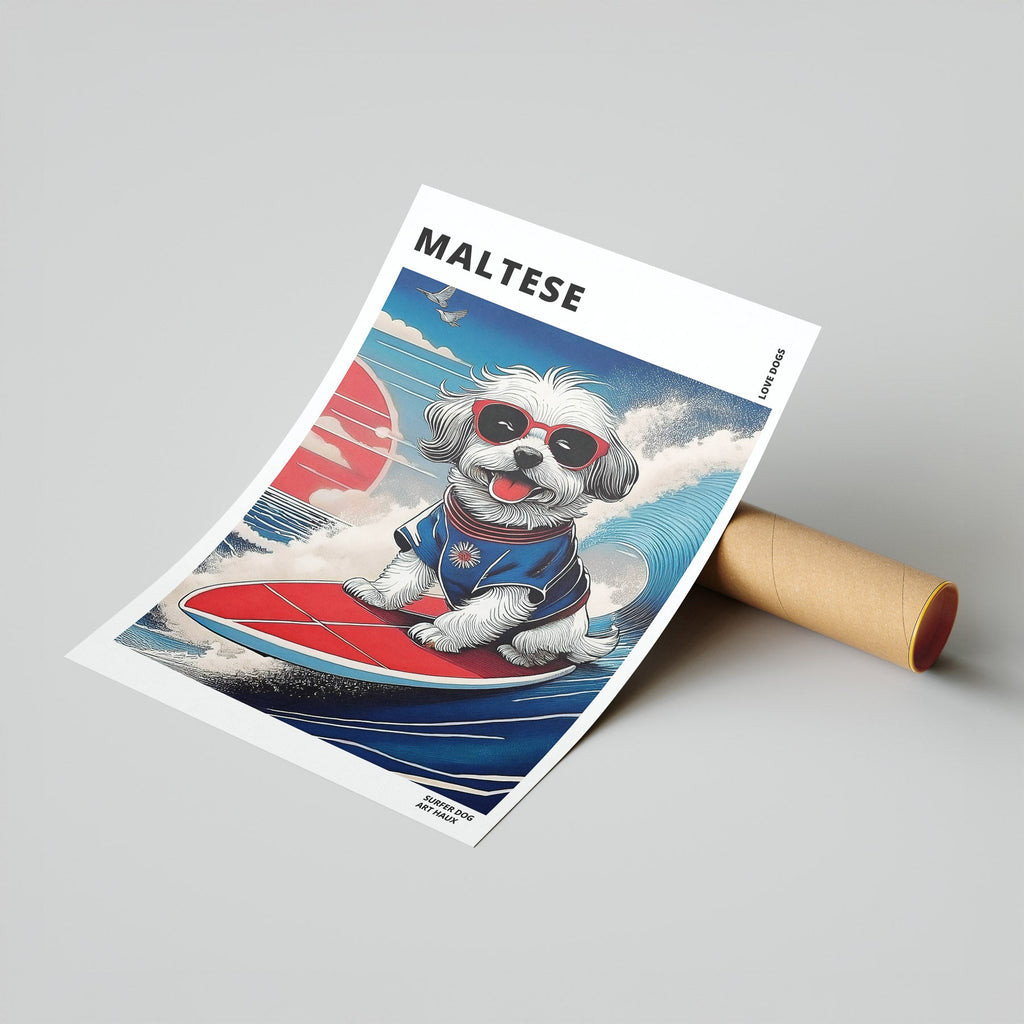 Maltese Hokosai Surfer Dogs 1 image 7