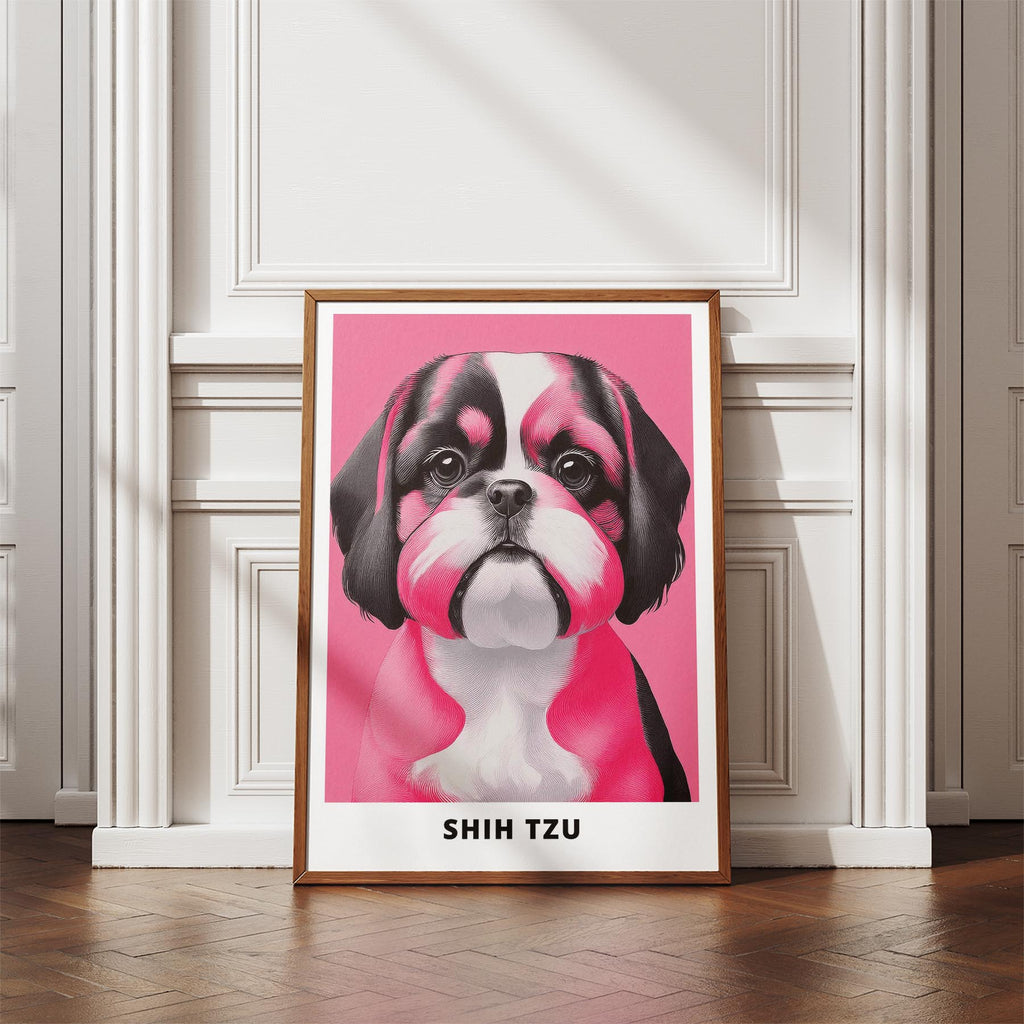 Shih Tzu Pink and Black Dog Series 2 image 4
