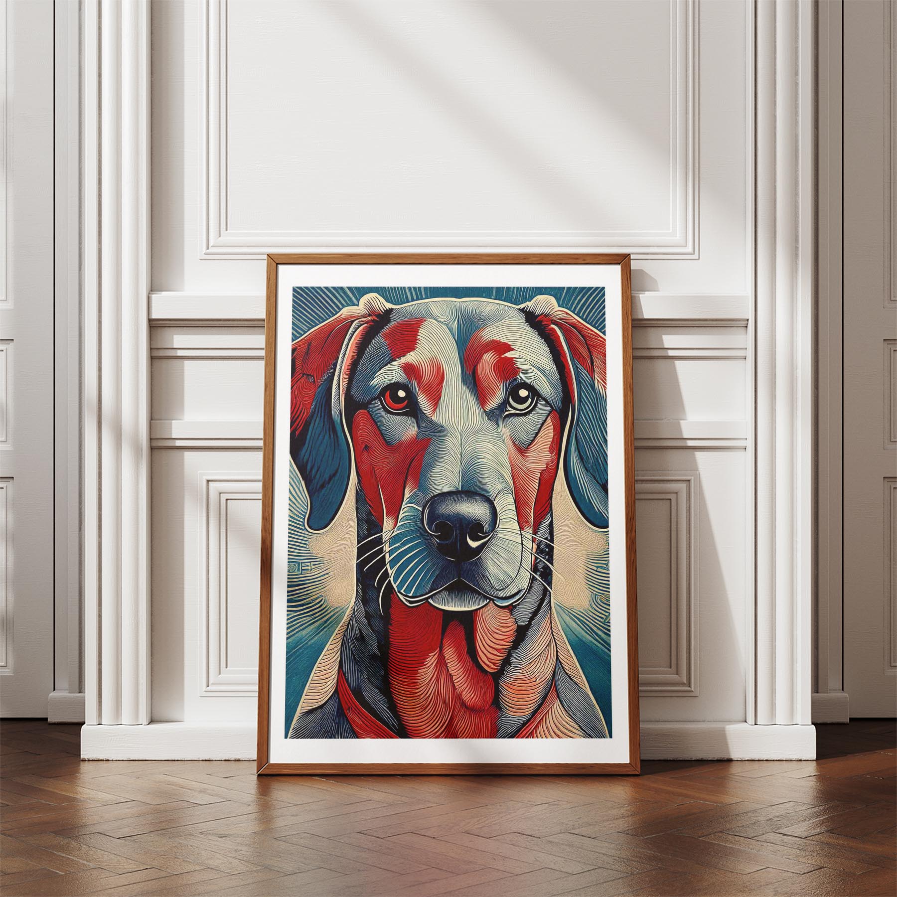 Rhoedesian Ridgeback Hokusai Japanese Inspired Dog Series image 4