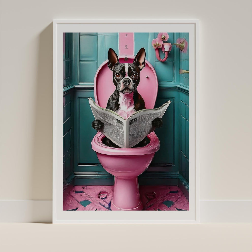 Boston Terrier Toilet Humour Dog Series 5 image 9