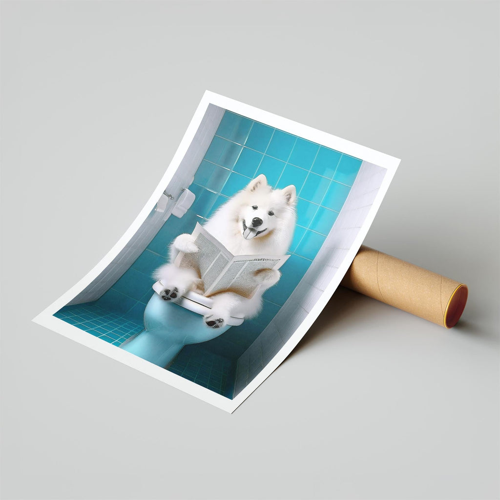 Samoyed Toilet Humour Dog Series image 6