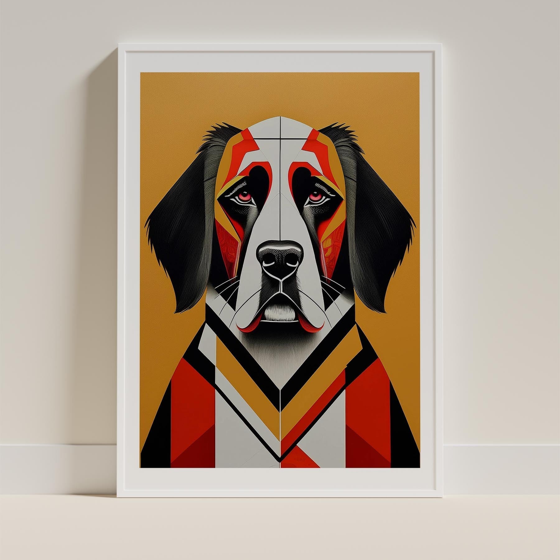 Saint Bernard Geometric Orange Series image 9