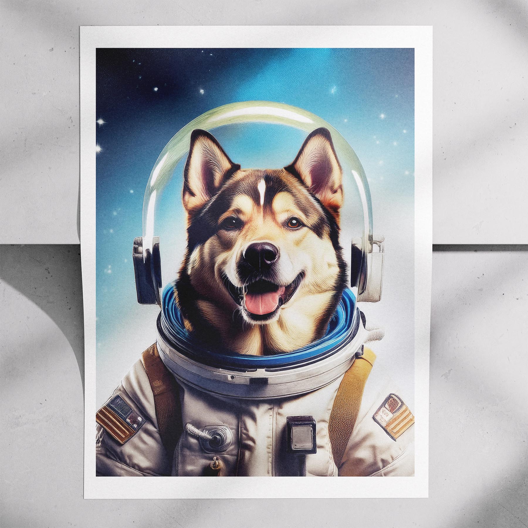 Alaskan Malamute Astronaut Dog Series image 7