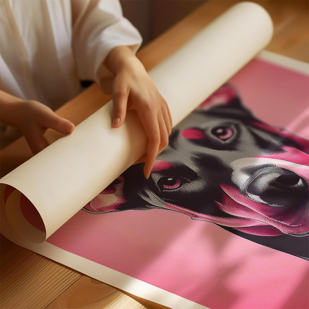 Doberman Pink and Black Dog Series 1 image 1