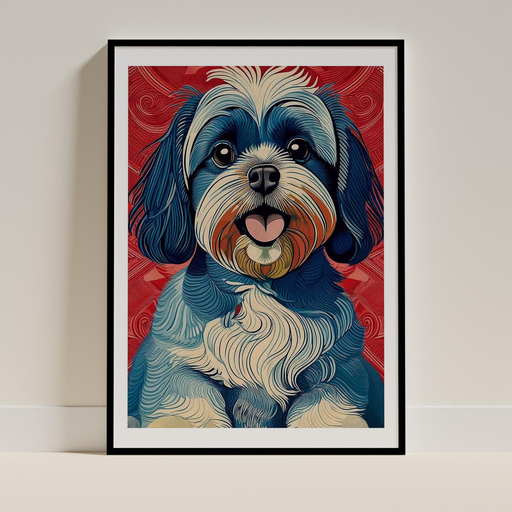 Shih Tzu Hokusai Japanese Inspired Dog Series 1 image 0
