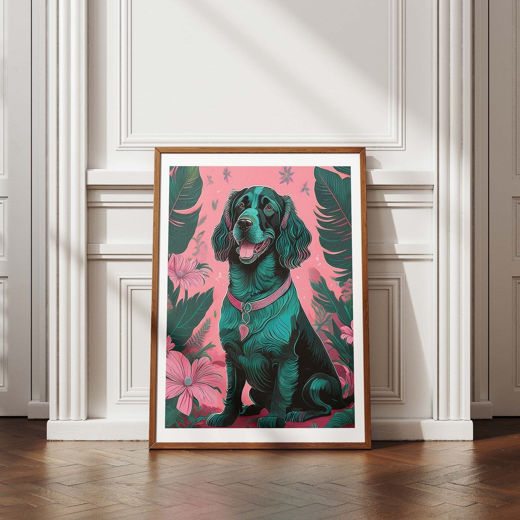 Irish Setter Flowery Dog image 4