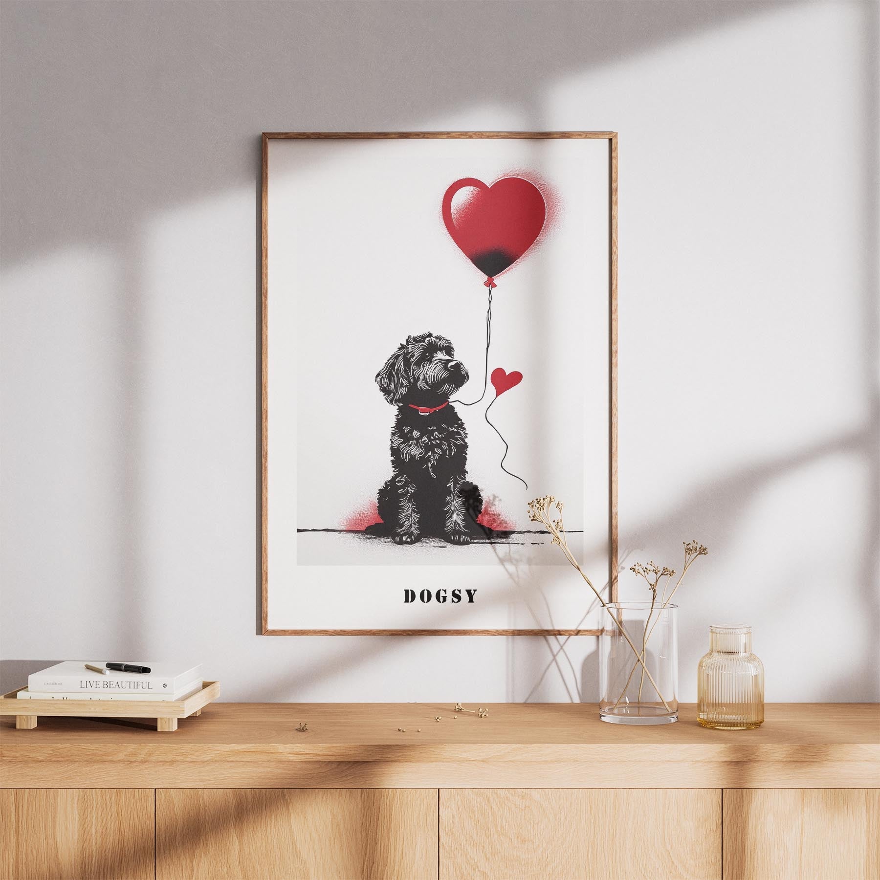 Groodle DOGSY Series inspired by the Art of Banksy with text Dogsy image 8