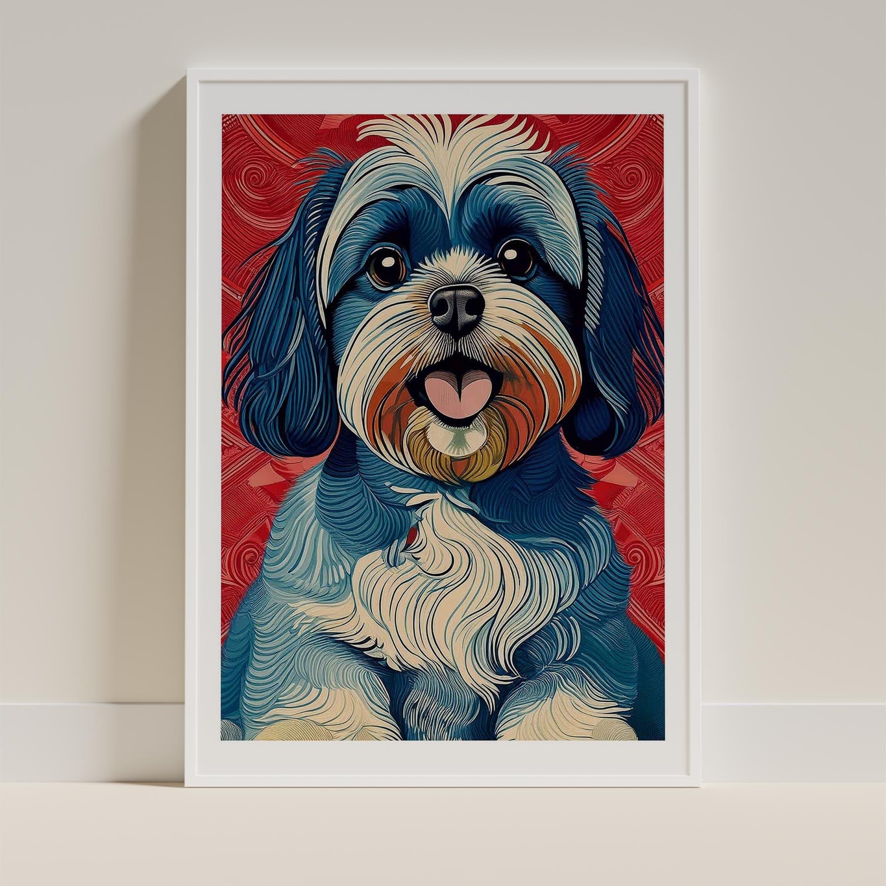 Shih Tzu Hokusai Japanese Inspired Dog Series 1 image 9