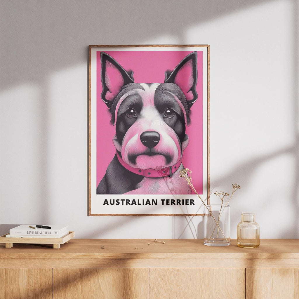 Australian Terrier Pink and Black Dog Series 2 image 8