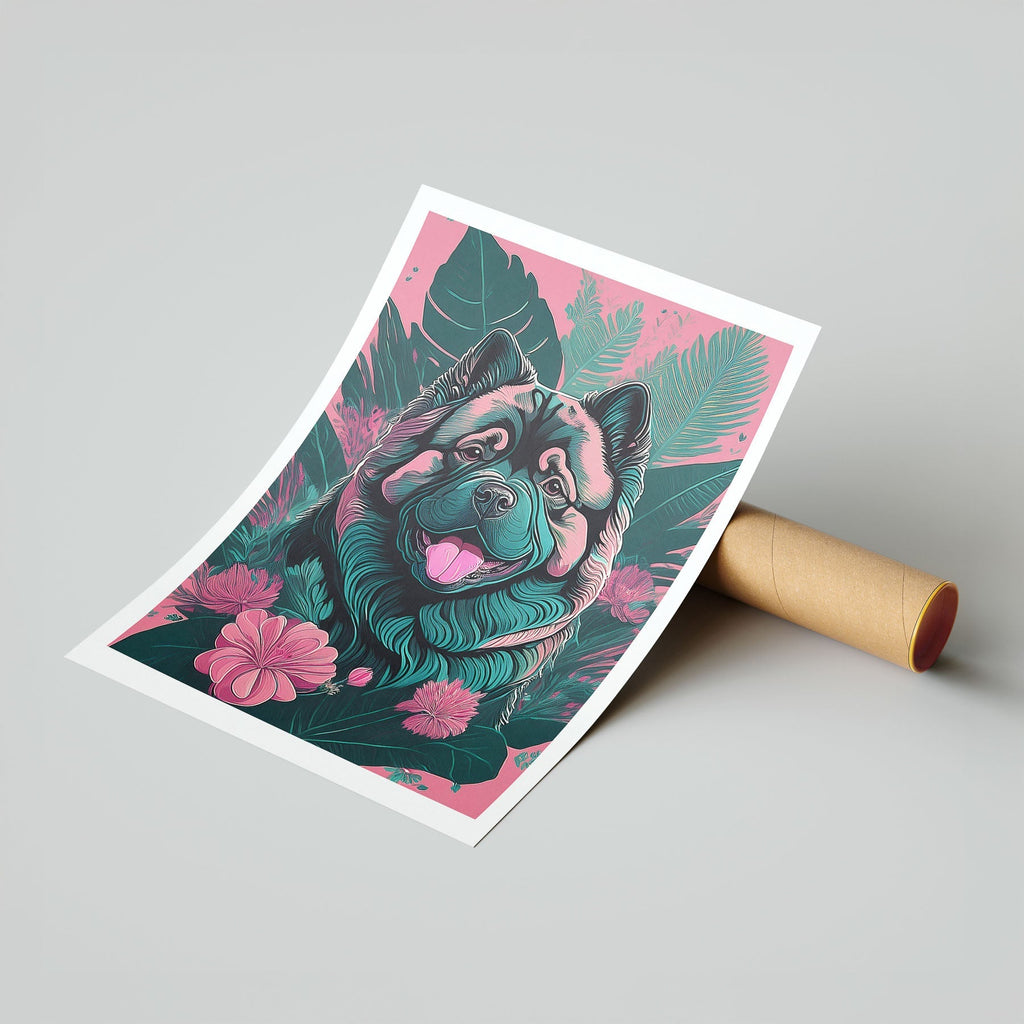 Chow Chow Flowery Dog image 7