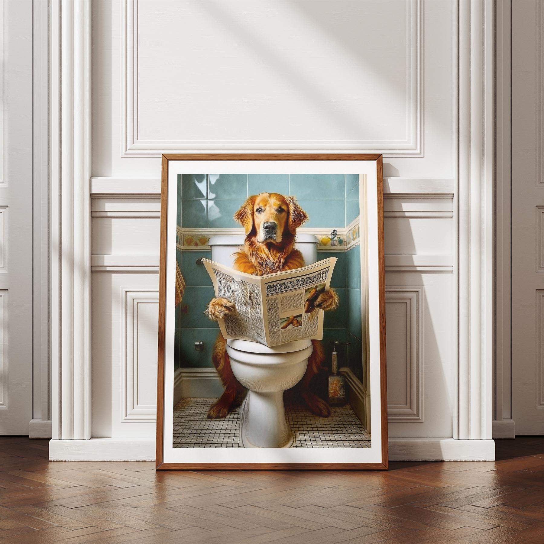 Golden Retriever Toilet Humour Dog Series 3 image 4