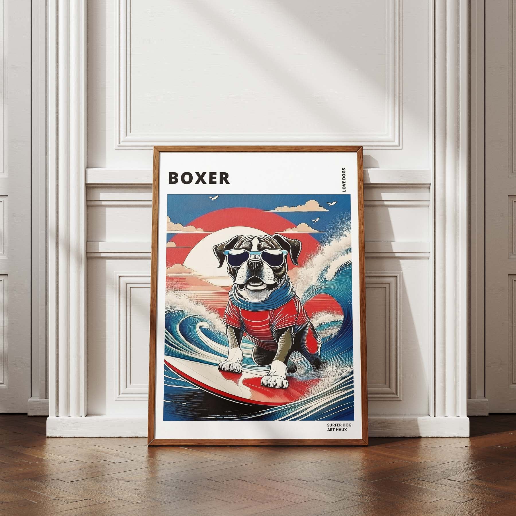 Boxer Hokosai Surfer Dogs 1 image 4