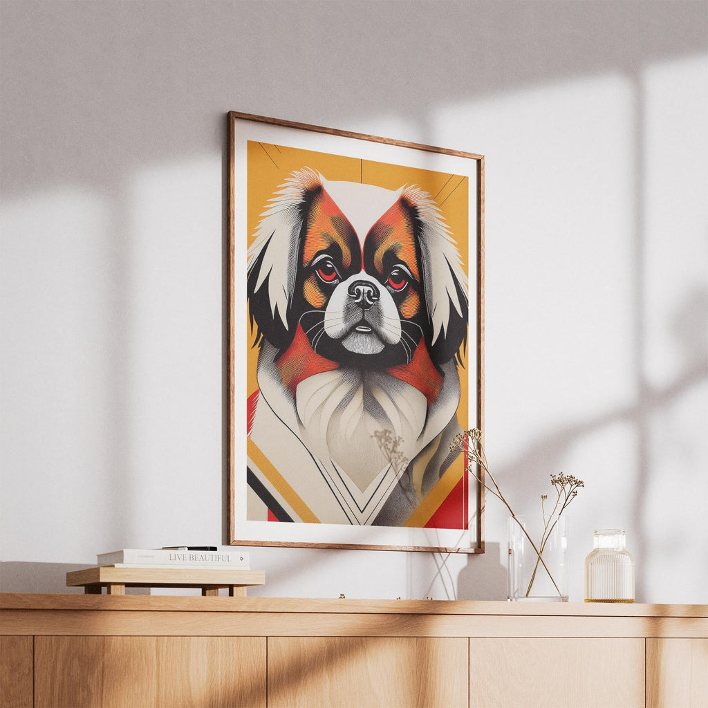 Pekingese Geometric Orange Series image 5