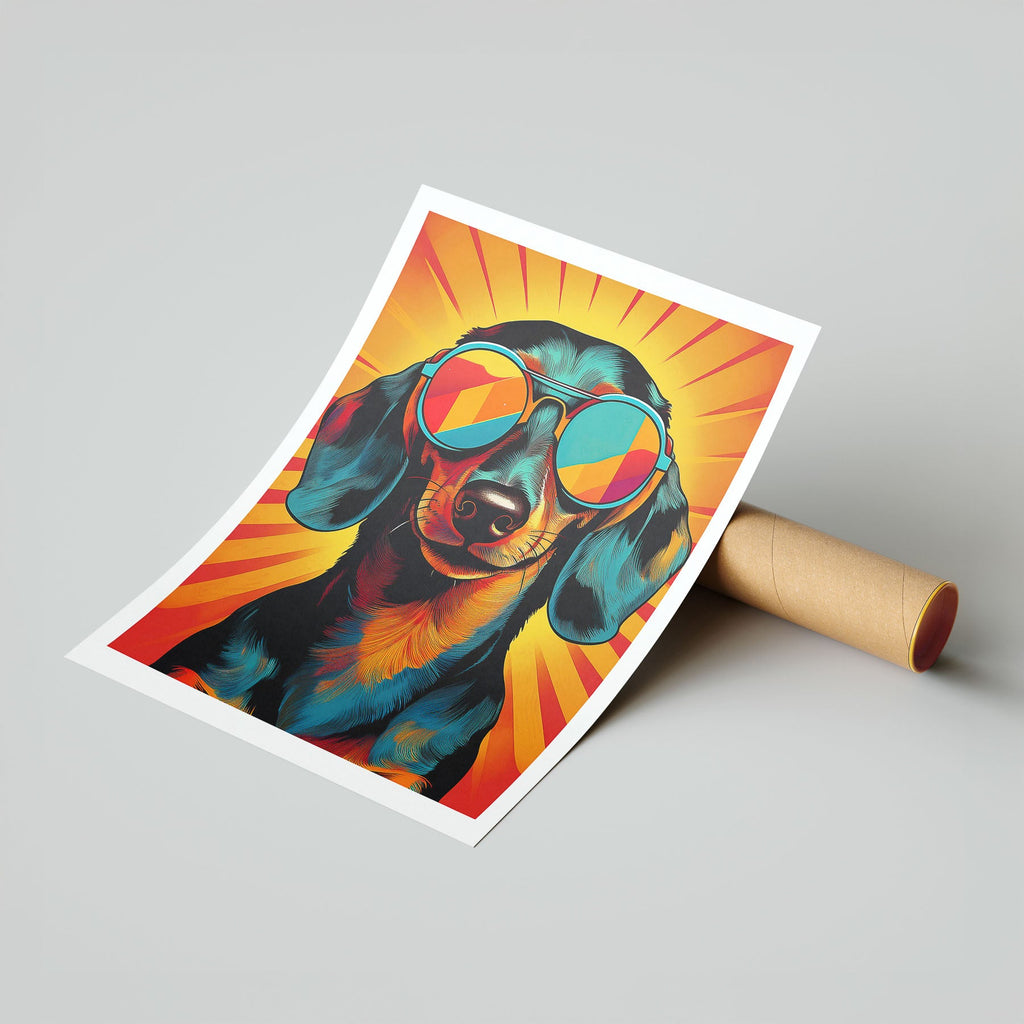 Dachshund In Colourful Sunnies 1 image 7