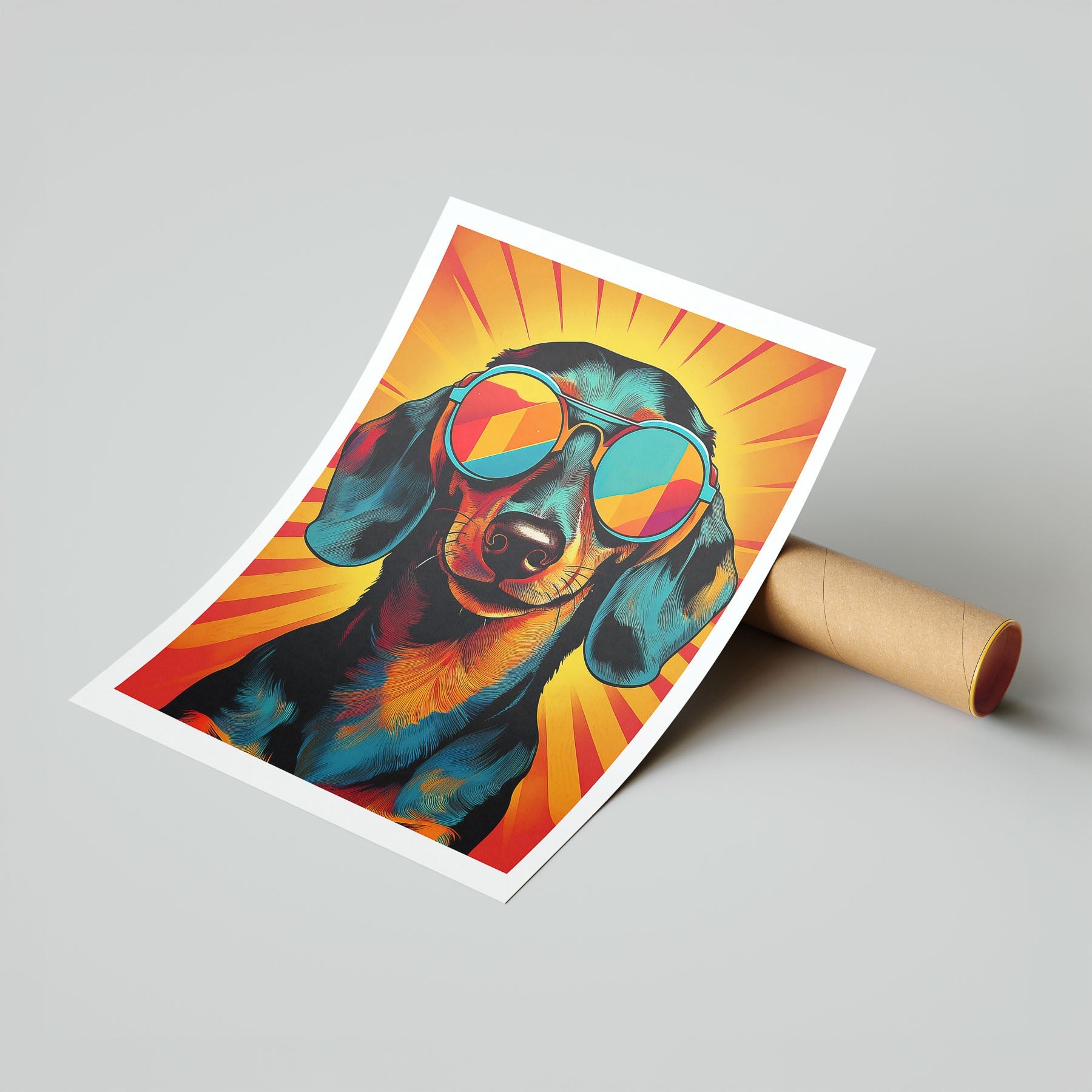 Dachshund In Colourful Sunnies 1 image 7