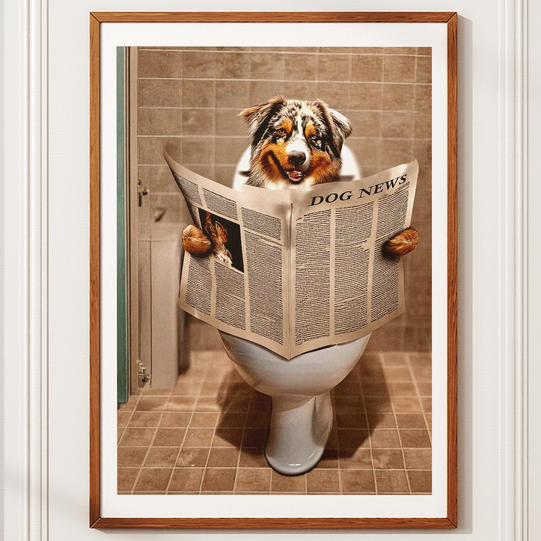 Australian Shepherd Toilet Humour Dog Series 1 image 10