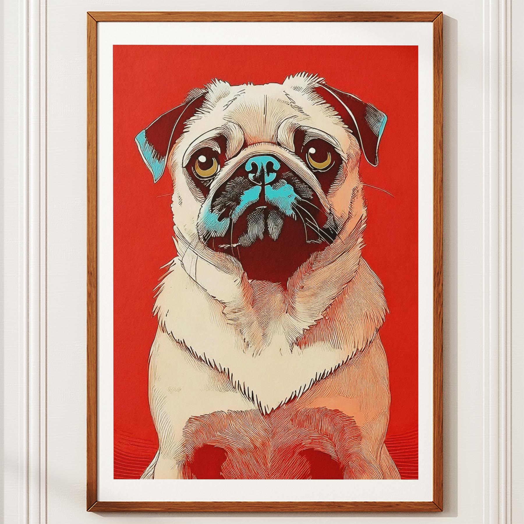 Pug Red Dog Series image 10
