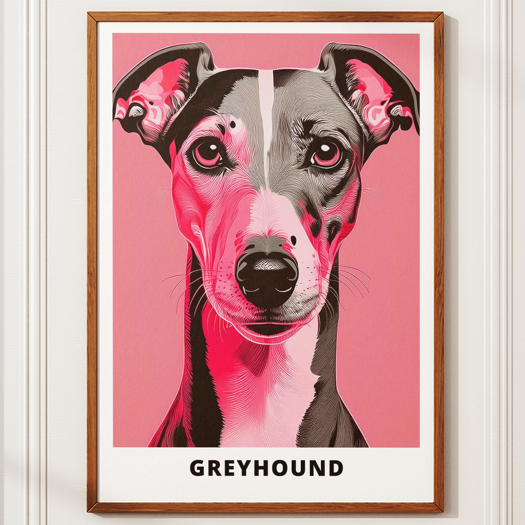 Greyhound Pink and Black Dog Series 1 image 10