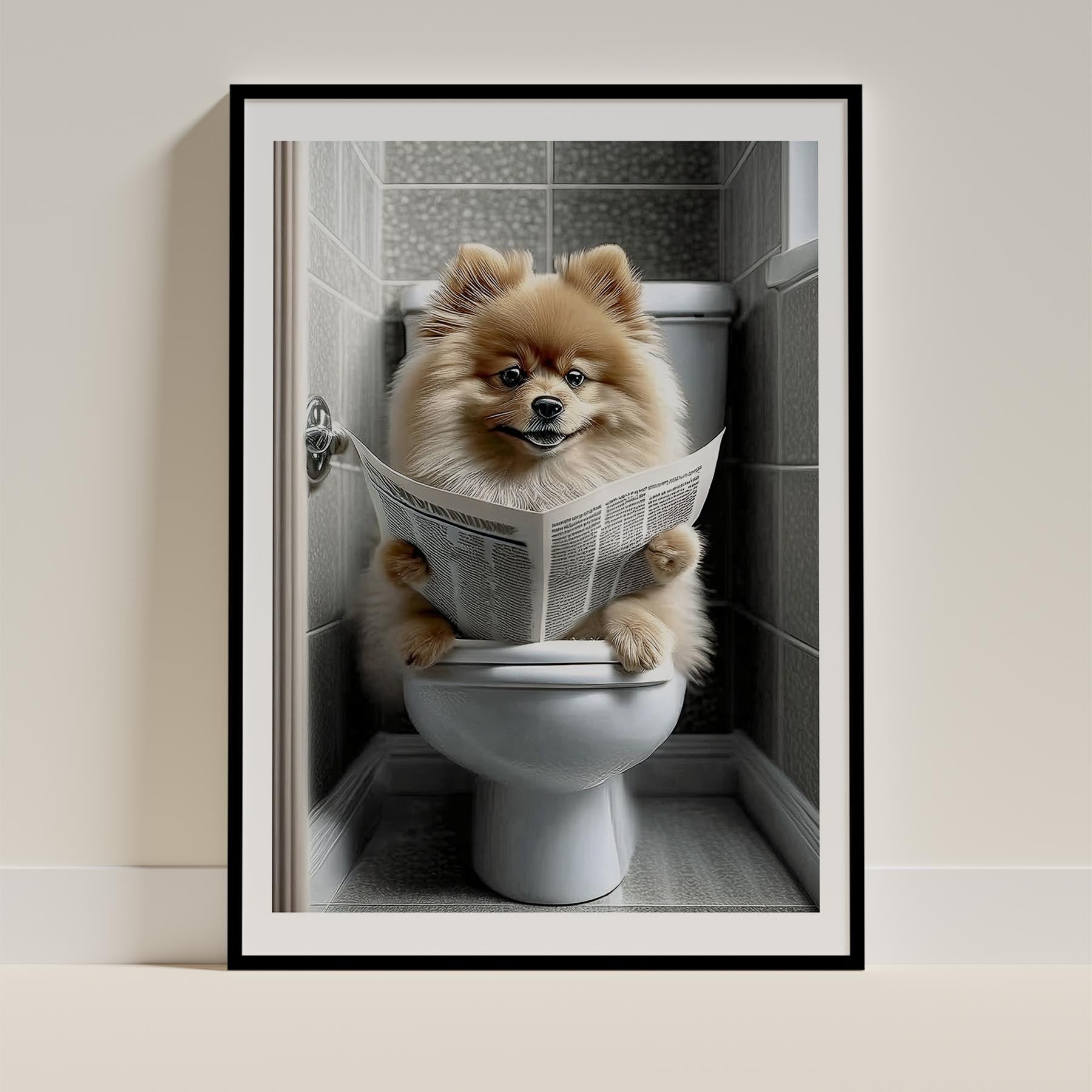 Pomeranian Toilet Humour Dog Series image 0
