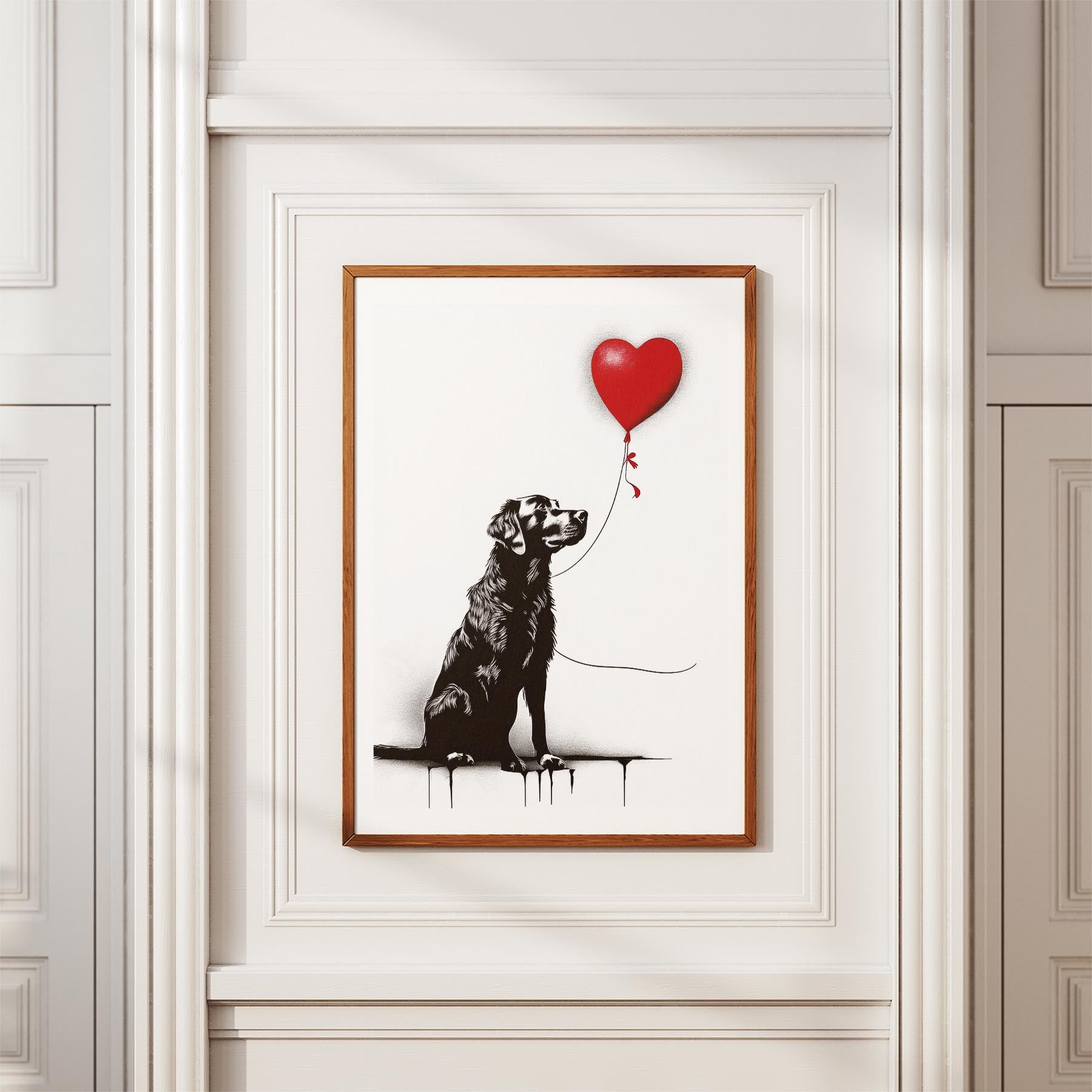 Murray River Retriever DOGSY Series inspired by the Art of Banksy image 3