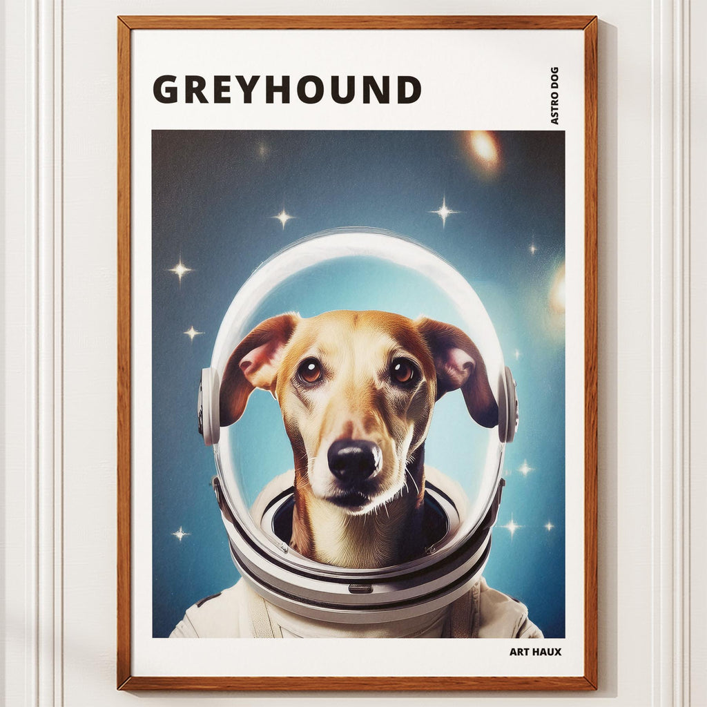 Greyhound Astronaut Dog Series with Text Astro Dog image 10