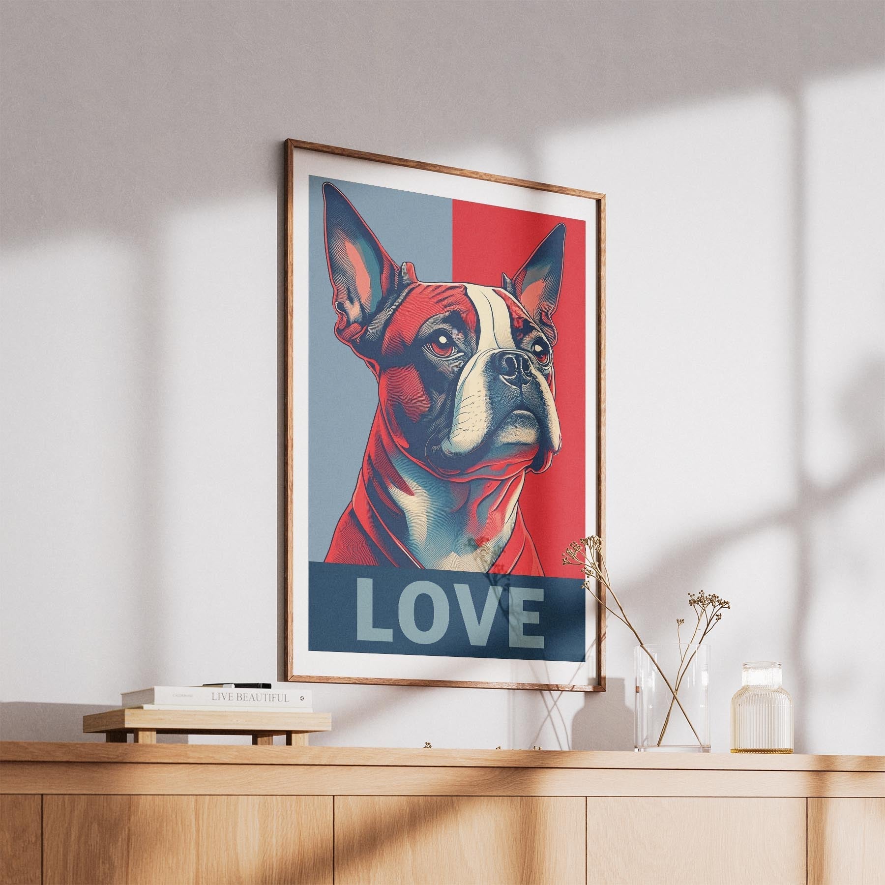 Boston Terrier LOVE Series Inspired by the Obama Poster image 5