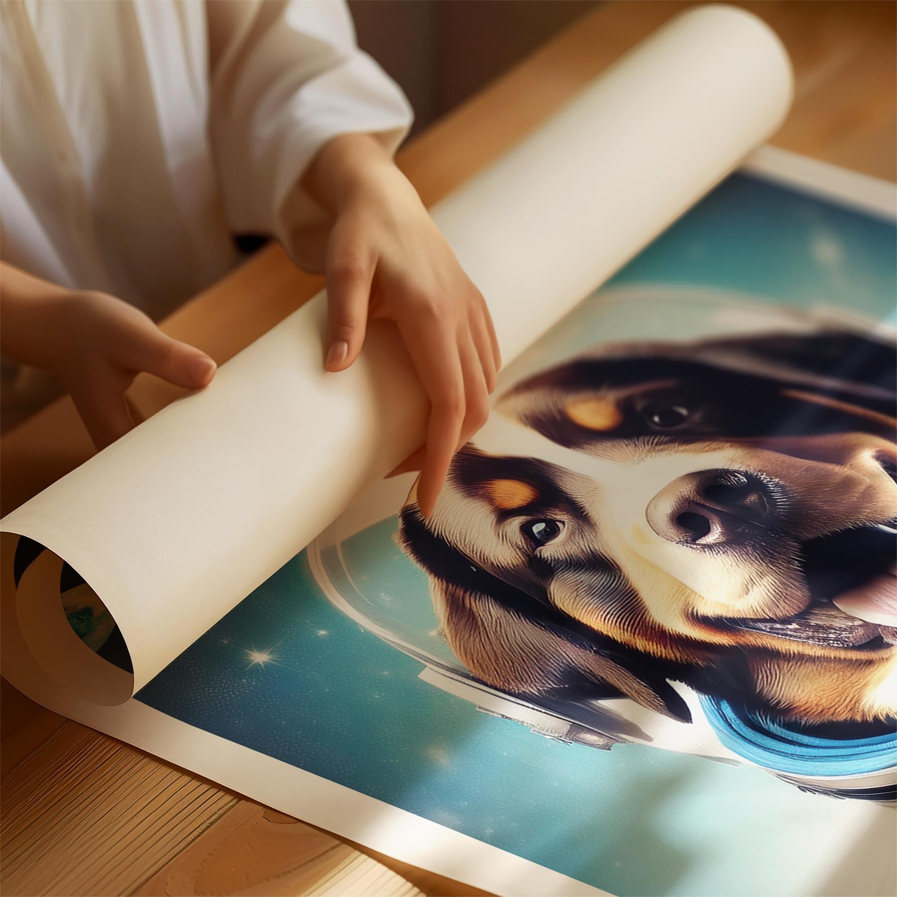 Bernese Mountain Dog Astronaut Dog Series image 1