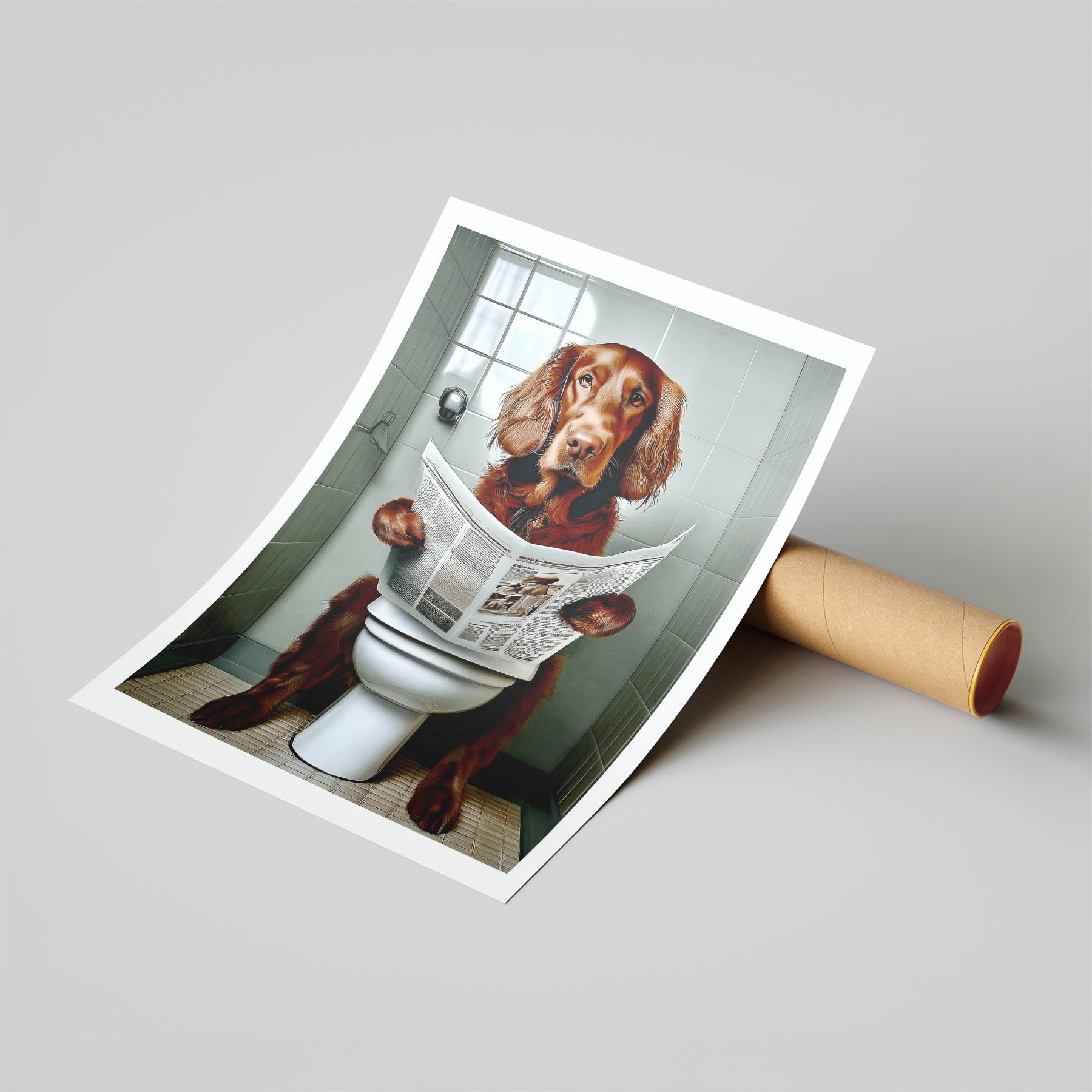Irish Setter Toilet Humour Dog Series image 6