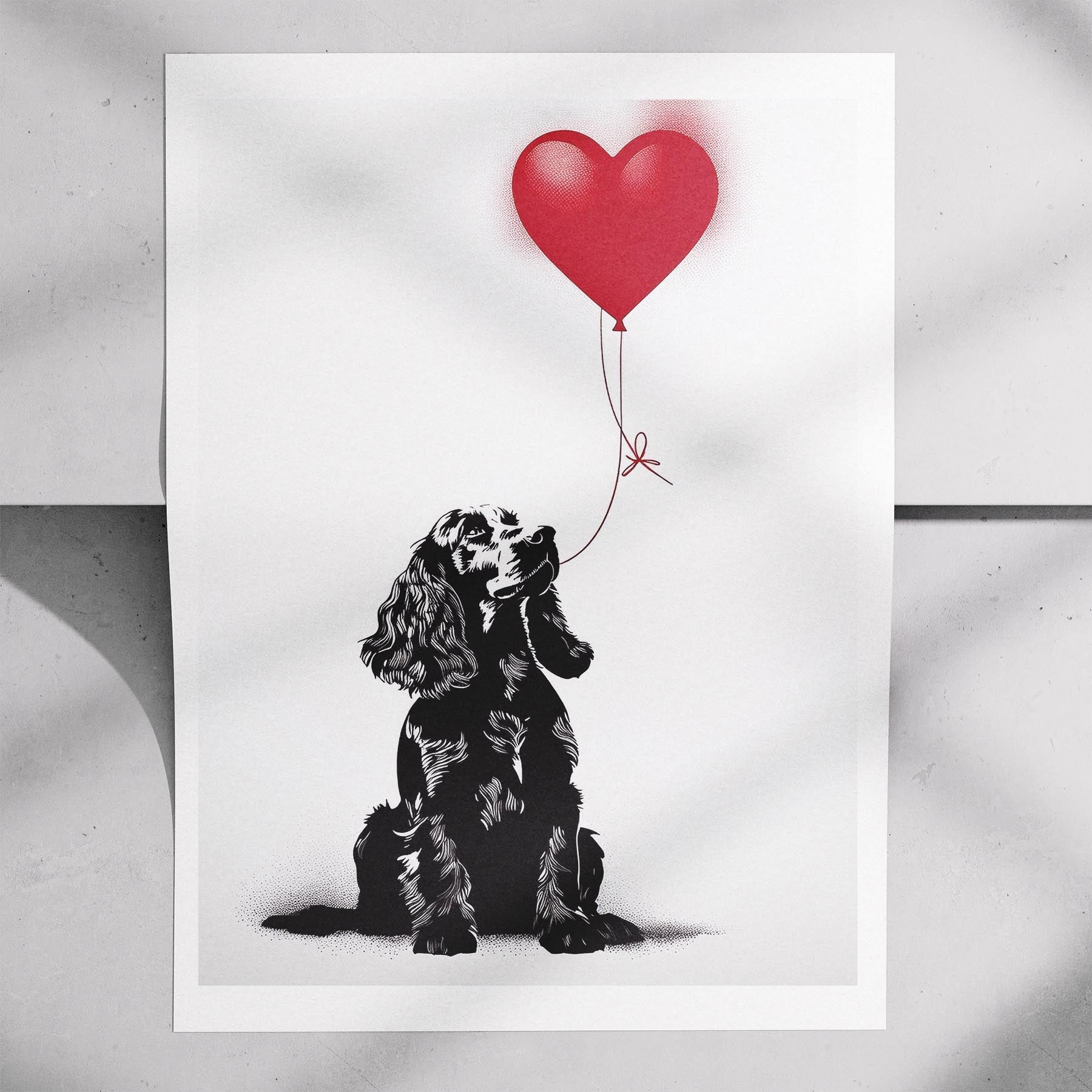 Cocker Spaniel DOGSY Series inspired by the Art of Banksy image 7