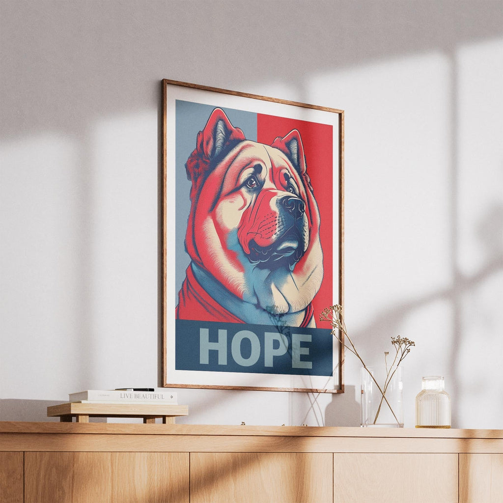 Chow Chow HOPE Series Inspired by the Obama Poster image 5