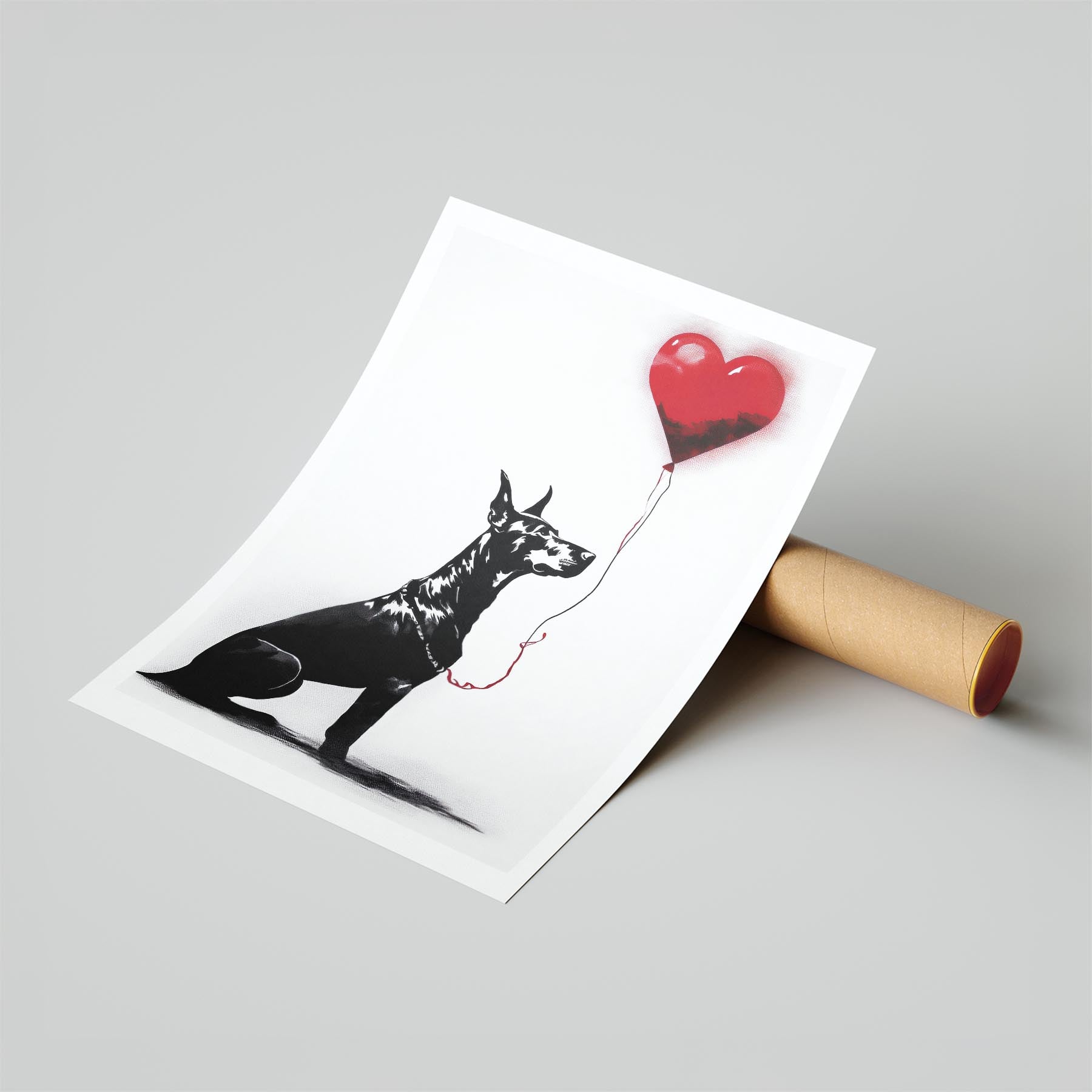 Doberman DOGSY Series inspired by the Art of Banksy image 6