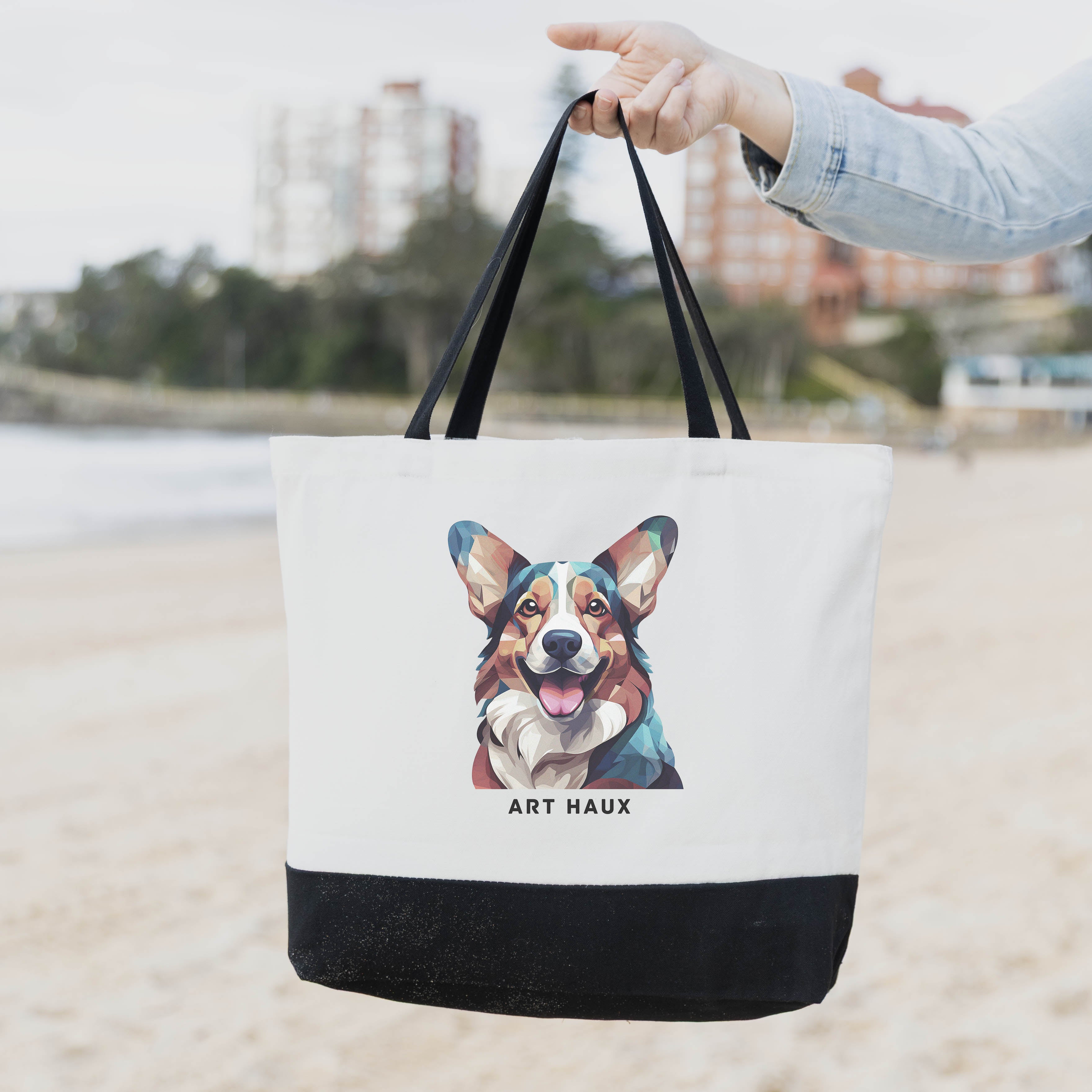Corgi Chic Graphic Art Bag image 1