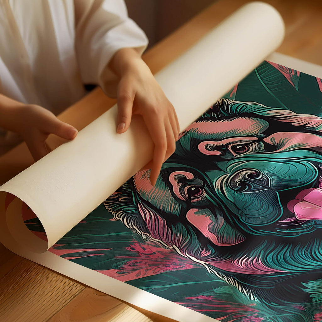 Chow Chow Flowery Dog image 1