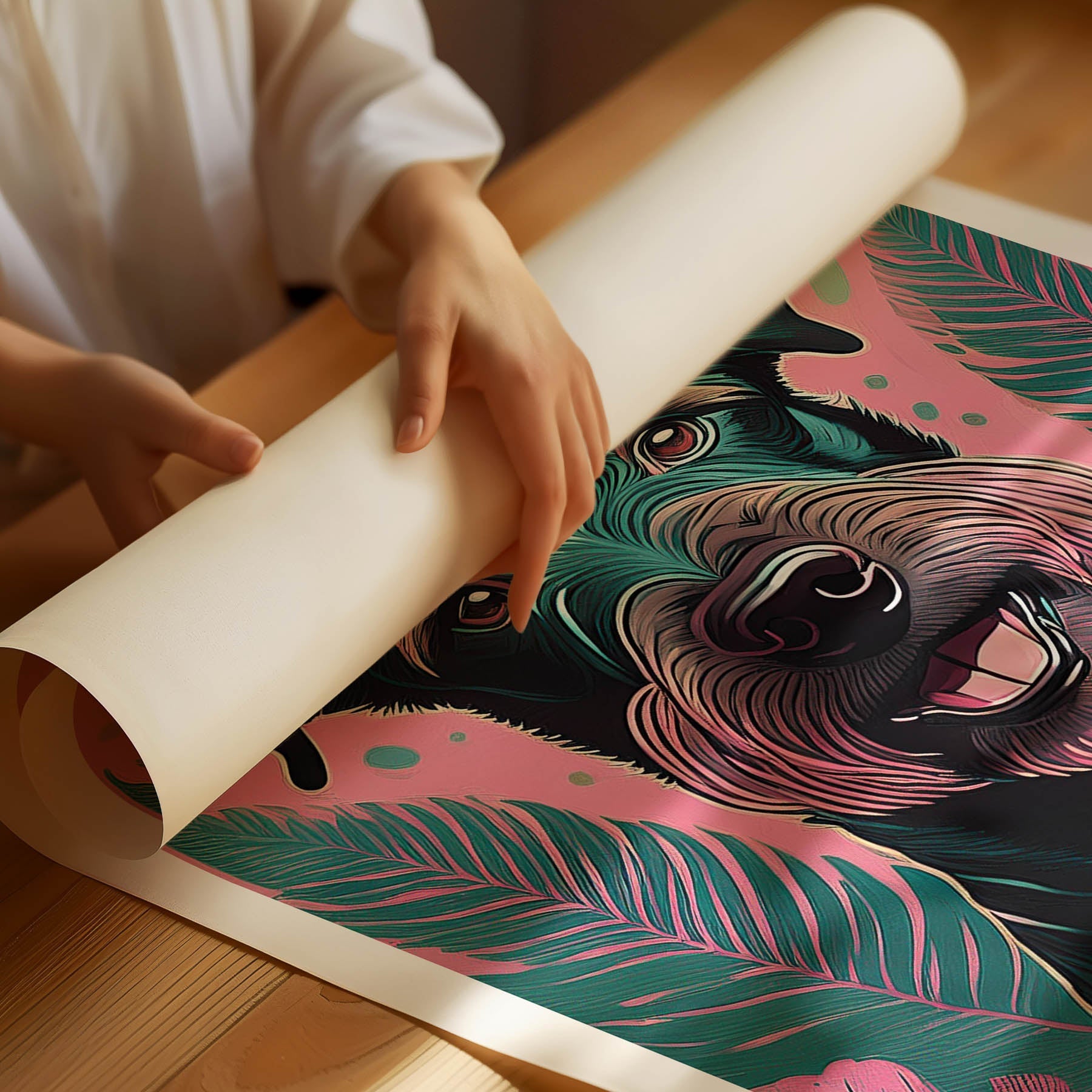 Irish Terrier Flowery Dog image 1