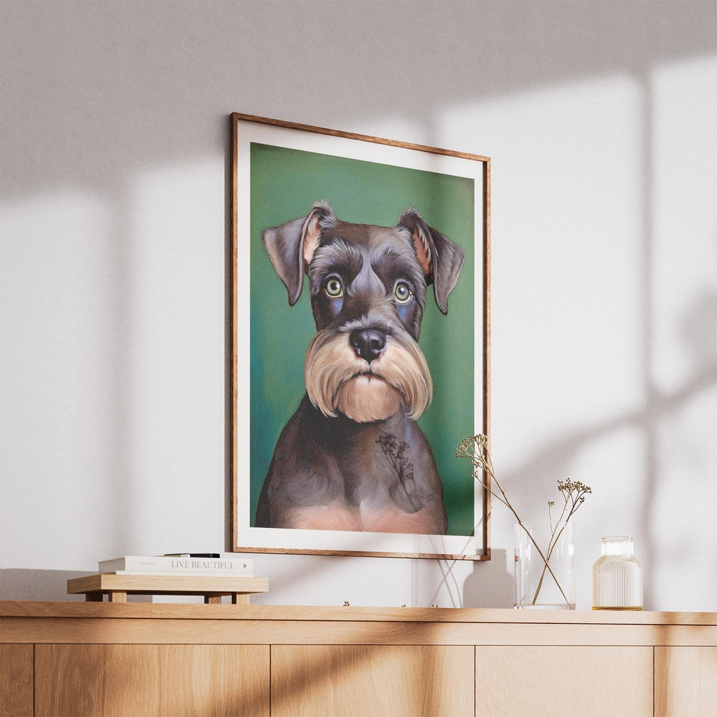 Schnauzer Green Painted Series image 5