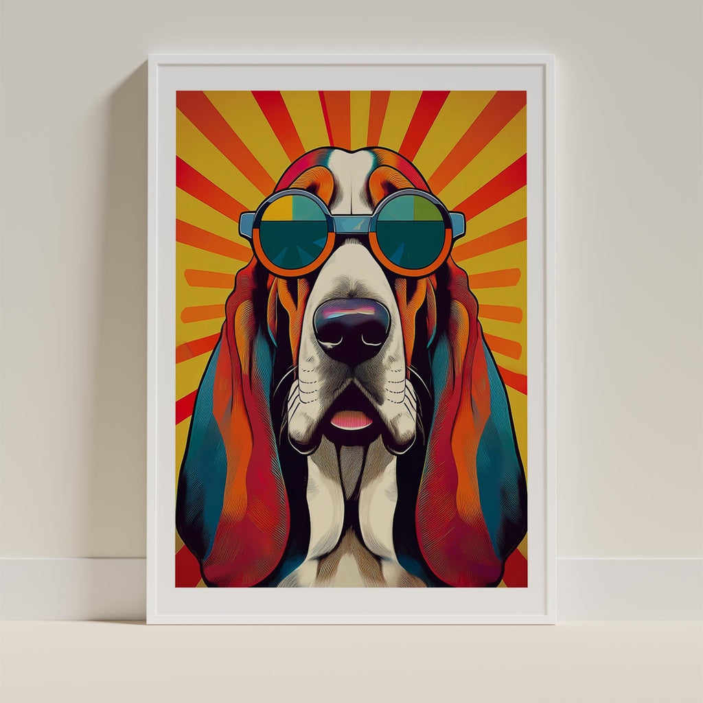 Basset Hound In Colourful Sunnies 1 image 9