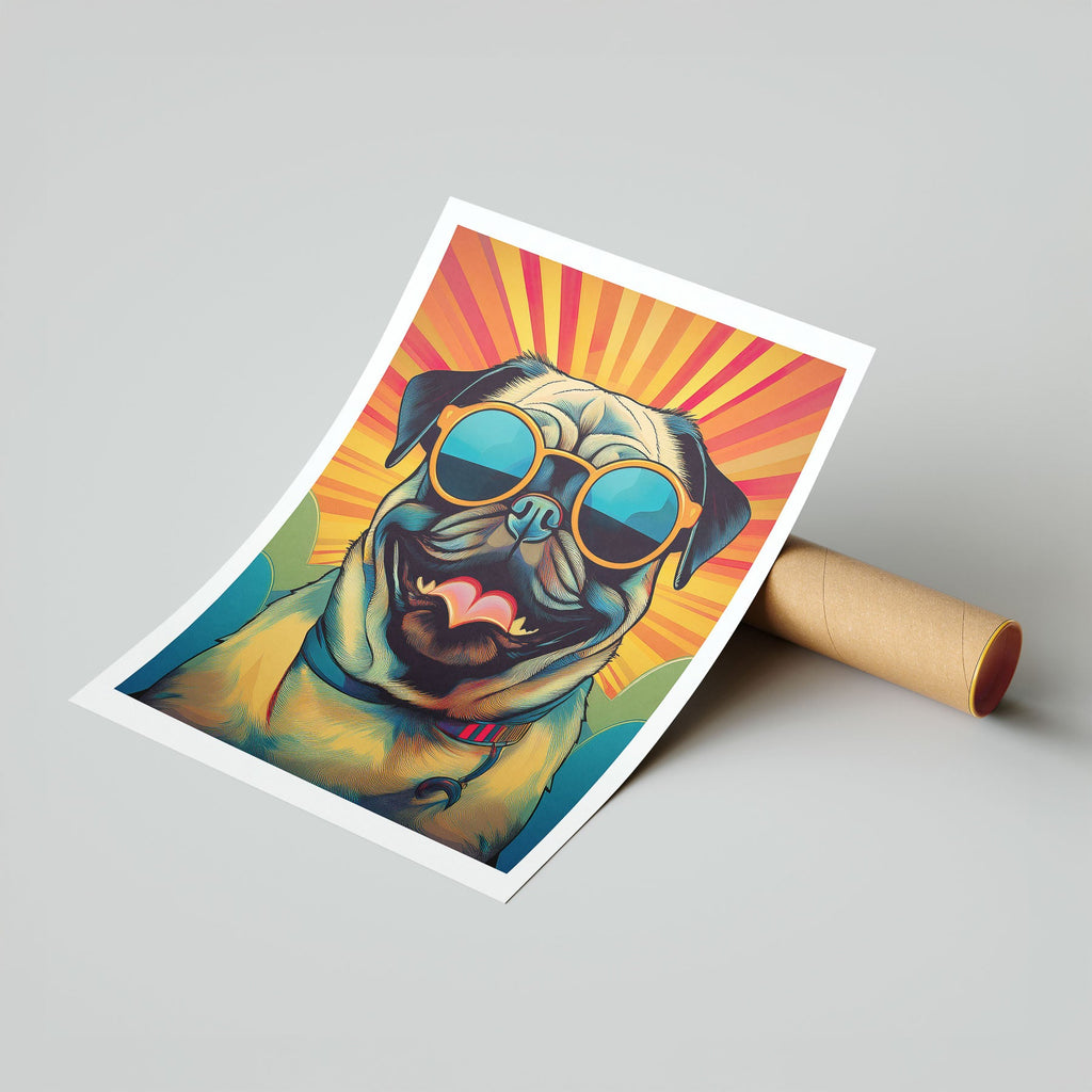 Pug In Colourful Sunnies 2 image 7