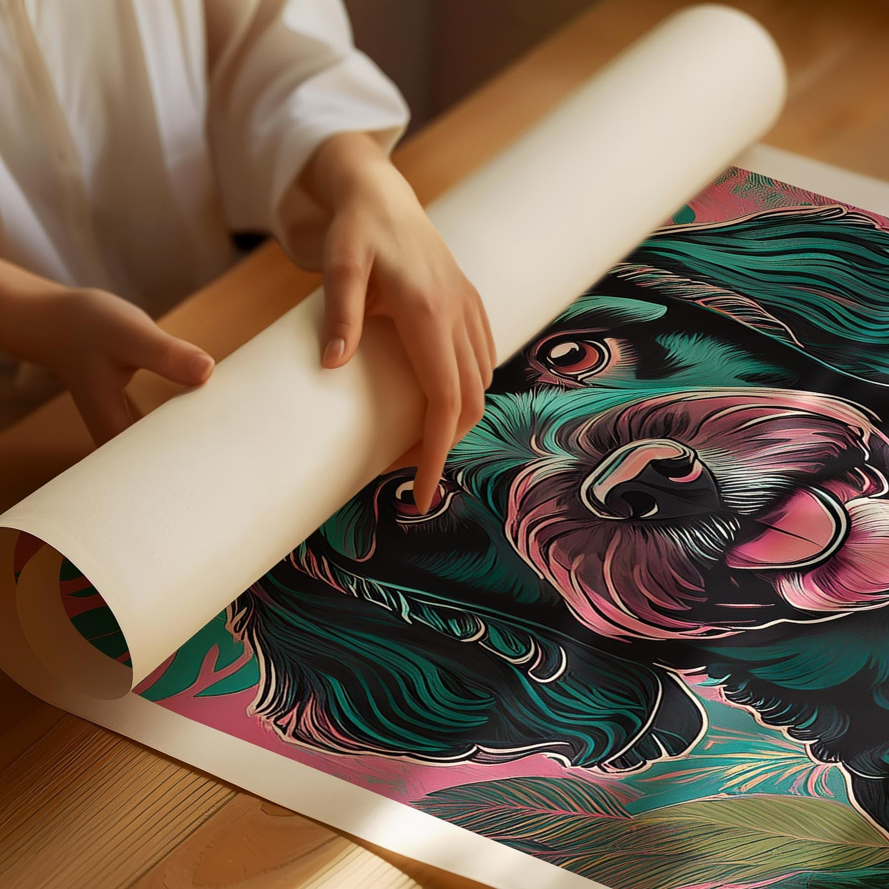 Cavoodle 3 Flowery Dog image 1