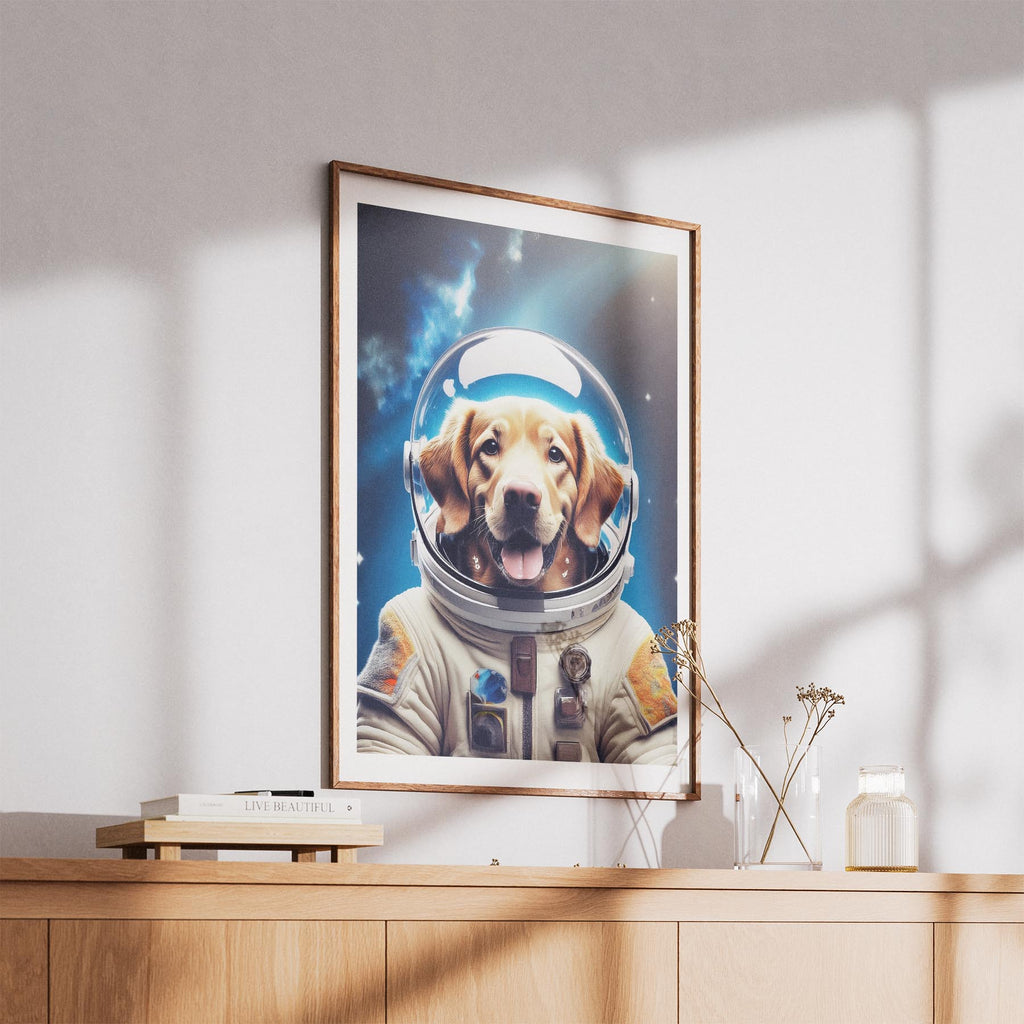 Curly Coated Retriever Astronaut Dog Series image 5