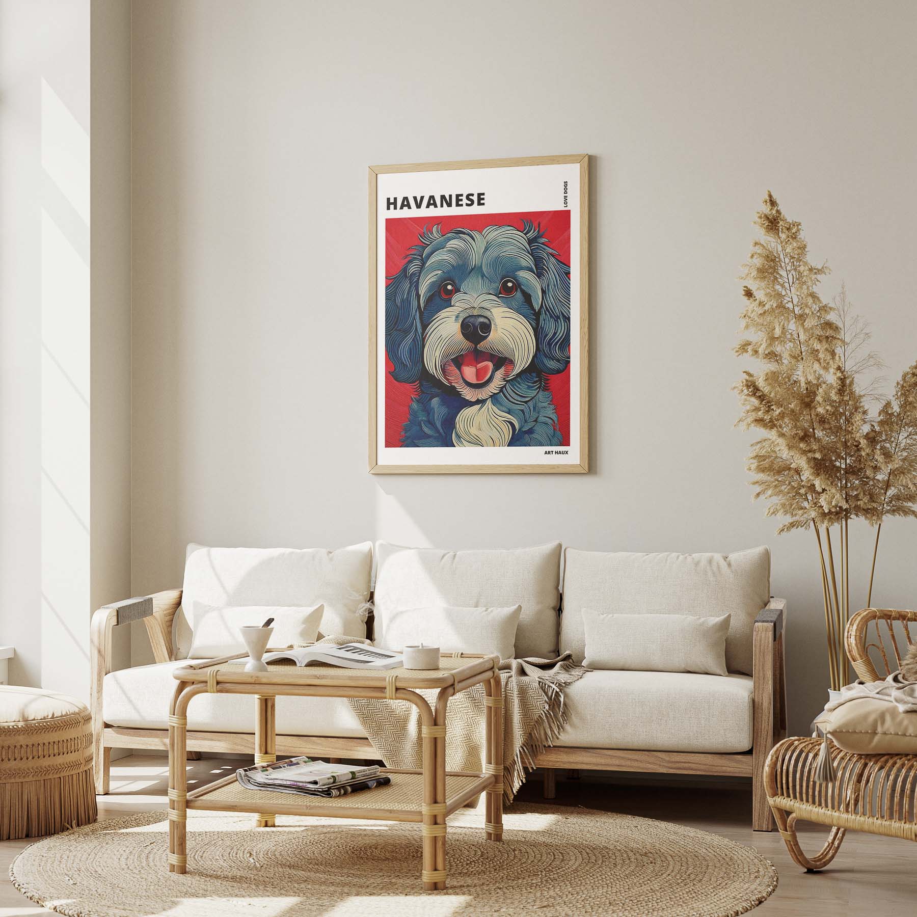 Havanese Hokusai Japanese Inspired Dog Series with Text image 2