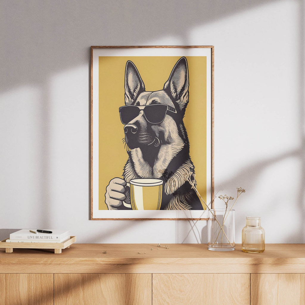 German Shepherd Chillin Coffee Dog image 8