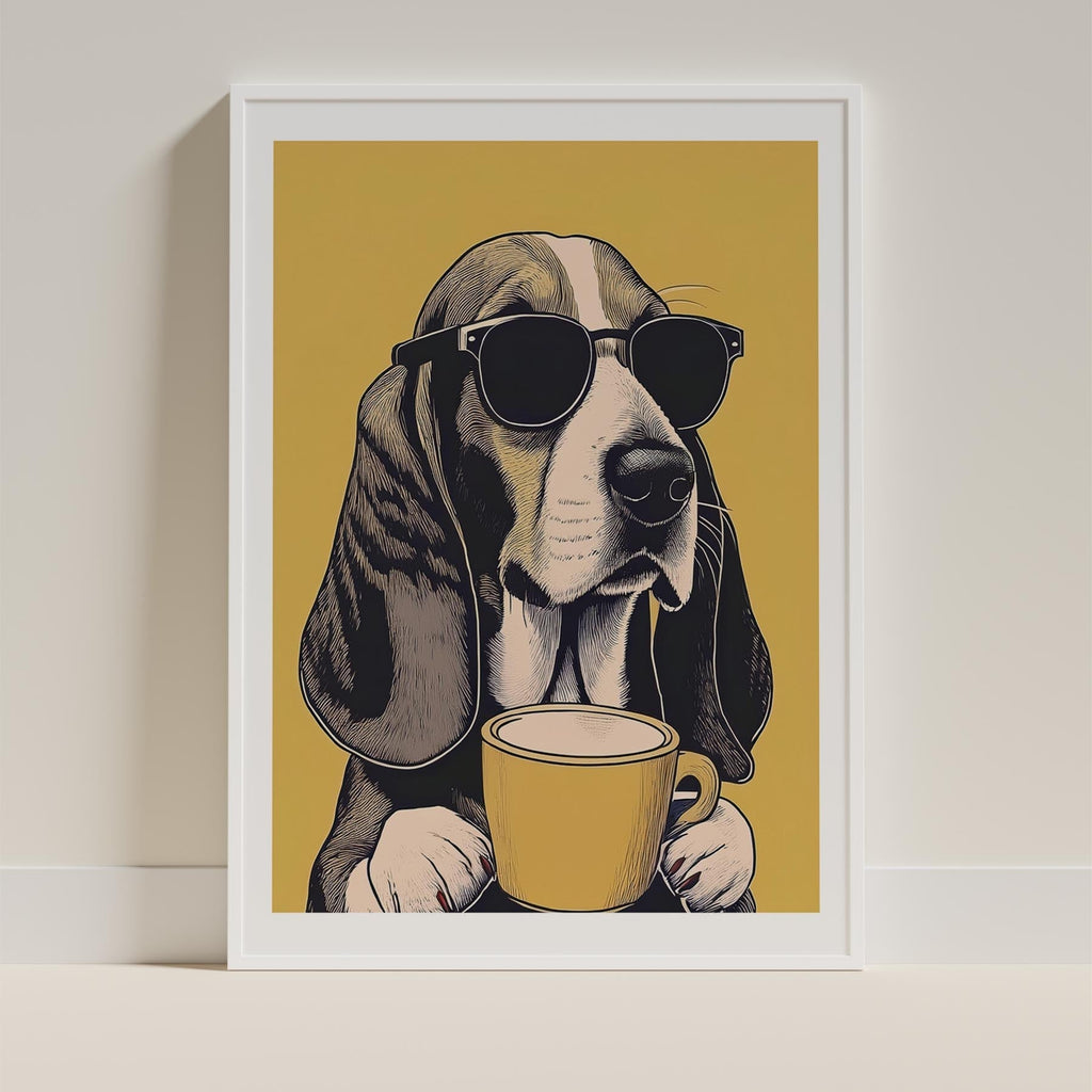 Basseet Hound Chillin Coffee Dog image 10