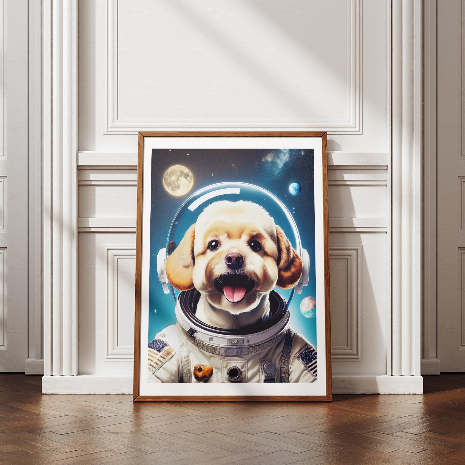 Bichon Frise Astronaut Dog Series image 4