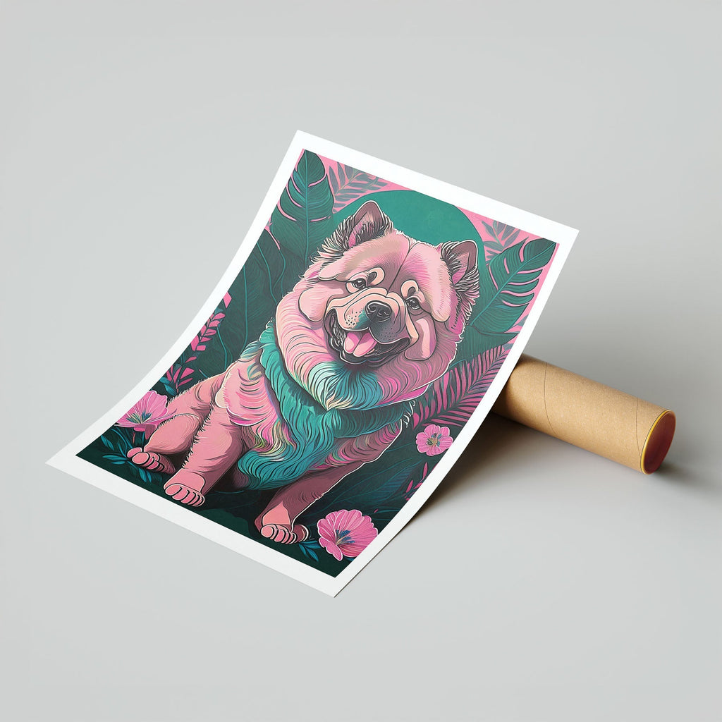 Chow Chow Flowery Dog image 7