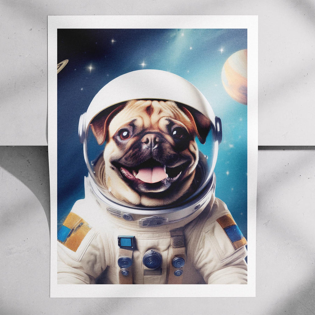 Pug Astronaut Dog Series image 7