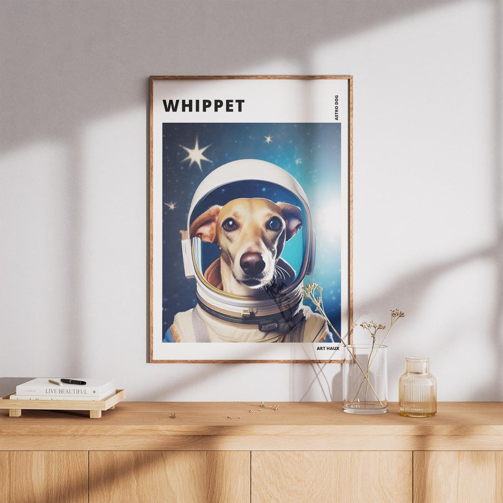 Whippet Astronaut Dog Series with Text Astro Dog image 8
