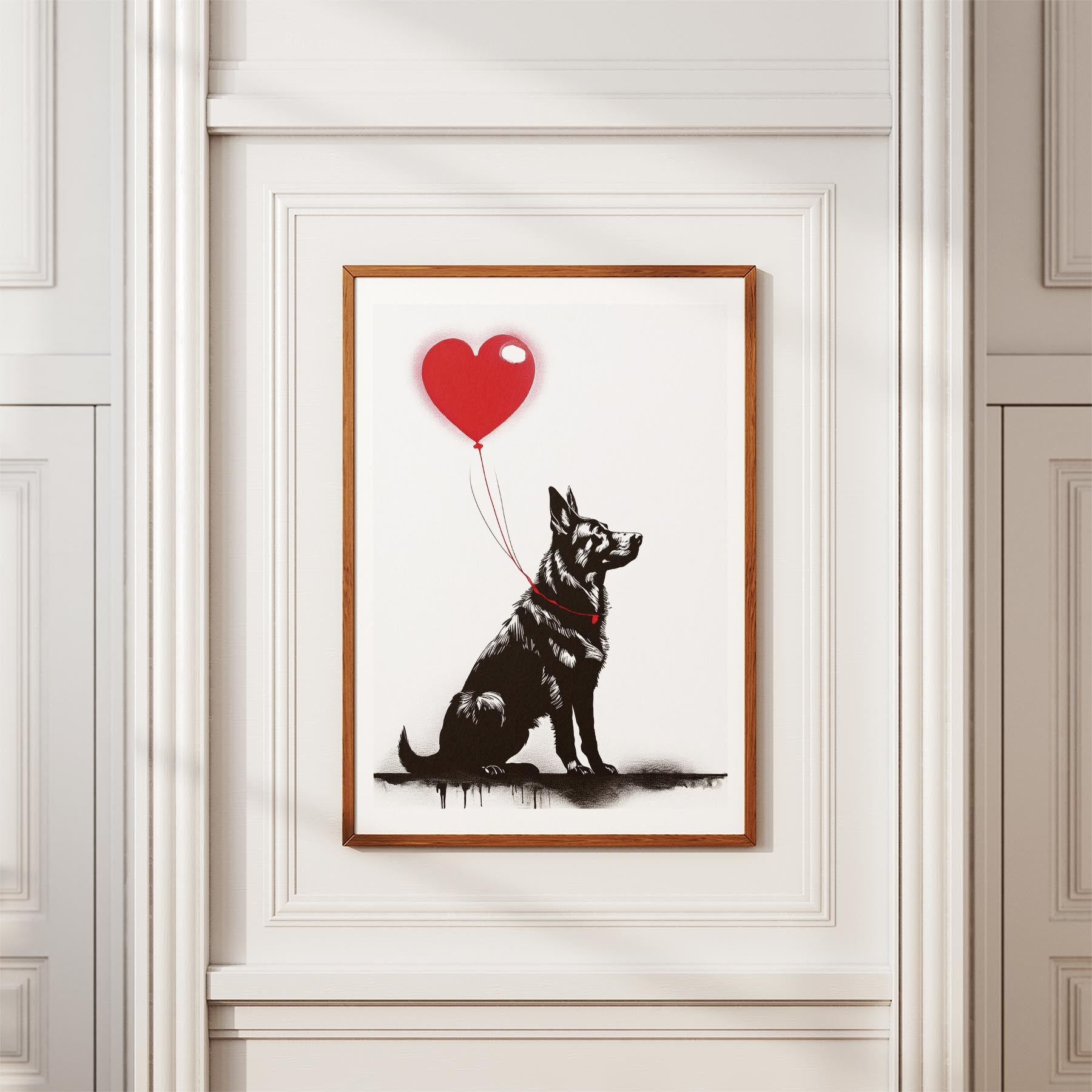 German Shepherd DOGSY Series inspired by the Art of Banksy image 3